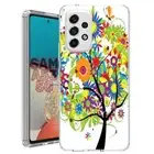 For Samsung Galaxy A23 5g A52 A53 TPU Case Cover+Glass(Summer Blossom)