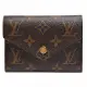 【Louis Vuitton 路易威登】M62360 Victorine系列經典Monogram原花三折暗釦短夾(玫粉)