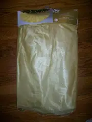 Jaclyn Smith Christmas Tree Skirt Winter Wishes Gold 48" NWT