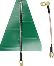 UWB Ultra Wideband Log Periodic Antenna High Gain 5 6dB Stable Signal Reception 1 35GHz 9 5GHz Frequency Range with Adapter Cable for Router Booster WLAN WiFi Antenna Conversion