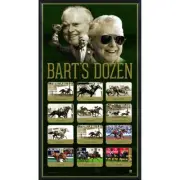 BART CUMMINGS MELBOURNE CUP FRAMED HORSE RACING SPORTS PRINT BLACK CAVIAR WINX