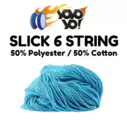 10 x YoYo Yo 50% Polyester / 50% Cotton SLICK 6 YoYo / Yo-Yo String BLUE