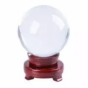 LONGWIN 120mm Clear Crystal Ball Sphere Photography Props Free Stand 4.72" D