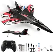 RC Airplane 2 Channel RC Plane New Upgrade SU27 Remote Control Airplane Fighter Toys,2.4GHz 6-axis Gyro Stabilizer RTF Glider Aircraft Plane with 2 Batteries Easy to Fly for Adults Kids Beginners Boys