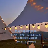 在飛比找Yahoo!奇摩拍賣優惠-量大可談可開發票戶外露營氛圍燈串布置帳篷天幕裝飾燈圓球燈串彩