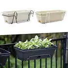 Railing Planter Hanging and Planter Box Brackets Set for Indoor Outdoor Yard
