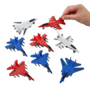 Usa Pull-Back Fighter Jets - Toys - 12 Pieces