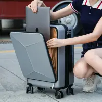 在飛比找樂天市場購物網優惠-行李箱 小米族行李箱前置開口電腦登機箱男女小型20寸拉桿旅行