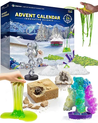 Japace Science Advent Calendar 2023 for Girls Boys, Christmas Gifts for Kids Age
