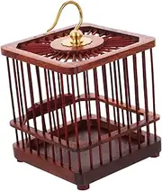 Songbird Cage Birdcage Mosquito Parrot Kit Roach Bird Small Insect Cage Wasp Nest Reptile Tank Wasp Killer Small Animal Playpen Budgie Basket Mini Wooden Dark
