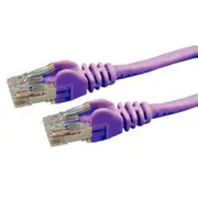 Dynamix PLP-C6A-3 Cat6 RJ45 Patch Lead - 3m - Purple UTP - T568A - 250MHz - 24AWG - Slimline - Snagless - Gold Plated [PLP-C6A-3]
