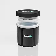 PeakMe Focus Portable Ice Bath Tub: Ultimate Cold Therapy System for Recovery & Wellness - Durable, Insulated, Eco-Friendly Design for Athletes & Health Enthusiasts, Black