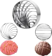 4.1" Stainless Steel Mexican Bread Cutter – Two-Sided Pan Dulce Mold for Concha