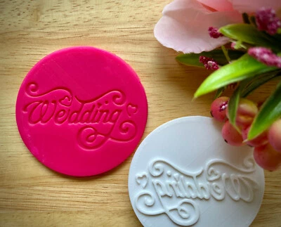 Wedding Cookie Stamp Fondant Cake Letter Biscuit Embosser Mold Cutter Sugar