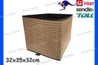 IKEA GNABBAS Basket Seagrass Natural Storage Box Cube Organiser 32x35x32 KALLAX
