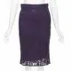 [二手] DOLCE GABBANA purple floral lace overlay fitted pencil skirt IT38 XS