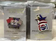 Lot of 2 Sealed Pepsi Cola Collector Pins 1990 Seattle Goodwill Games