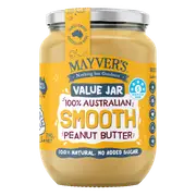 Mayver's Peanut Butter Smooth 750g(Pack of 6)