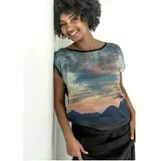 Harriet Jane Silk Tshirt - Stirling Ranges