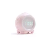 Creative Multifunctional Mini Digital Clock Smart Bluetooth Speaker Sleep Night Light Suitable for Bedroom Bedside-Pink