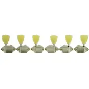 Kluson 3+3 Vintage Series Waffleback Tuners KVDW-3-N NIckel Keystone Pearl