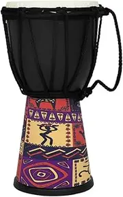 Abaodam African Djembe Drum with Rope Accents Professional Drum West African Style Hand Drum Played with Bare Hands for Kids Adult Beginners