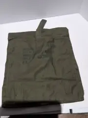 US Army Bag 1985 Deployment 12' Diam. Cargo Olive Green Canvas Vintage