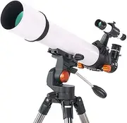 Astronomical Telescope, Refraction Telescope with Tripod, 90°Mirror Deep Space Finder Telescope, Watching The Moon Stargazer Kid's Gift