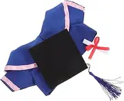 CHILDWEET Doll Graduation Costume Set Plush Bear Dress up Stuffed Animals Graduation Gown 30cm Dolls Clothing