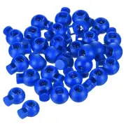 Cord Locks, 30 Pack Ball Spring Toggle Stopper, Dark Blue