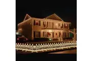 LED Pre-Lit Fence Warm White