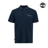 在飛比找Timberland®官方線上旗艦店優惠-Timberland 男款深藍色刺繡LOGO短袖POLO衫 