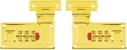 Pack of 2 Briefcase Combination Locks Luggage Suitcase Hasp with Combination Lock, Replacement 3-Digit Combination (Yellow)