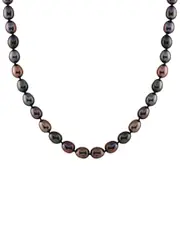 Splendid Pearls Silver 7-8mm Pearl Necklace