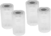 Convert Batteries to D-Type This 4-Pack Plastic Battery Adapter Holder Easy to Use Store