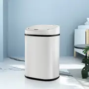 Devanti 82L Motion Sensor Bin Rubbish Automatic White