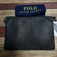 在飛比找蝦皮購物優惠-polo ralph lauren 皮革 手拿包 公事包