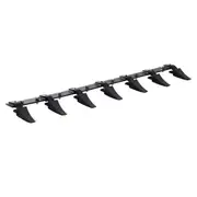 Bucket Tooth Bar, 1500mm, Heavy Duty Tractor Bucket 7 Teeth Bar for Loader Tractor Skidsteer, 2000 kg Load-Bearing Capacity Bolt On Design, for Efficient Soil Excavation and Bucket