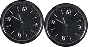 Mobestech 1set Car Clock Black Clock Car Accessories Modern Clock Waterproof Clock Dashboard Clock Battery Clock Flip Clock Seconds Wall Clock Mini Clock for Car Digital Clock for Car 2pcs