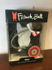 French Bull Disc LED clip light for E-Readers and Books-NEW