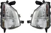 2Pcs Fog Light Front Bumper Headlight Turn Signal Marker without Bulb Car Accessories for Mitsubishi Eclipse Cross 2017 2018 2019
