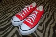 Converse Platform Chuck Taylor All Star Low Lift Women's 6 Red White Black CTAS