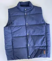 RM Williams Vest Mens Size XL Navy Blue Puffer Paddington Adult Full Zip