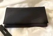 Donna Karan DKNY Black Nylon Wallet Tri Fold with DKNY Logo - 7.5" X 4" - NWT