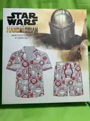 Star Wars - The Mandalorian - Men's Button UP Pyjama Set - LARGE - 2002 Zing