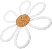 ADOCARN Unique Daisy Woven Wall Art Bohemia Style Decor for Nursery Home Bedroom Kitchen