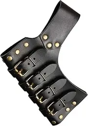 Medieval Rapier Sword Frog, Leather Sword Belt Sheath for Cosplay, Black