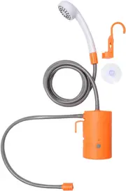 Portable Outdoor Shower, 2 Flow Mode, 4400mAh Battery Powered Shower Pump for Hiking/Backpacking, Travel, Beach, Pet, Flowering, IPX7 Waterproof &USB Rechargeable Camping Shower with 3 LED Lights…