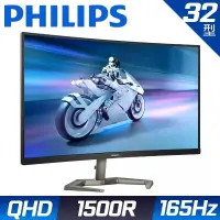 在飛比找PChome24h購物優惠-PHILIPS 32M1C5500VL 曲面電競螢幕(32型