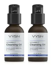 VYSN Unisex 1oz Vitamin C Cleansing Oil - Sunflower Seed Oil & Vitamin E - 2 Pack